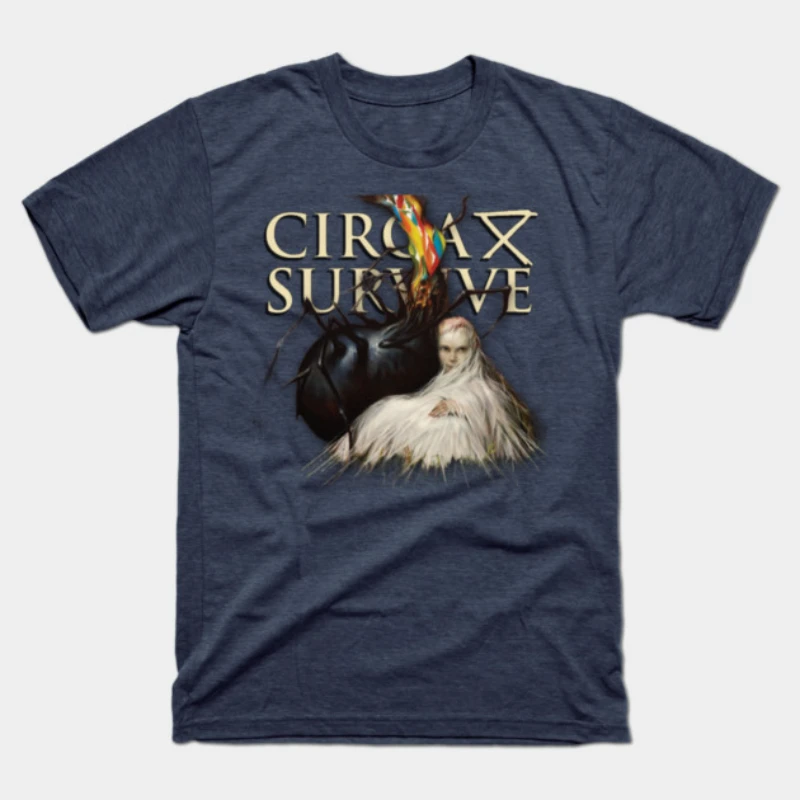 Camiseta Circa Survive Appendages para hombre, camiseta informal holgada con estampado de alta calidad para verano, camiseta informal con cuello redondo