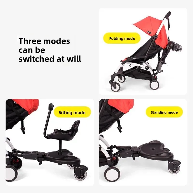 Babyfond ForBuggy Board Stroller Standing Foot Board Second Baby Trailer Pushchair Skateboard Accessories