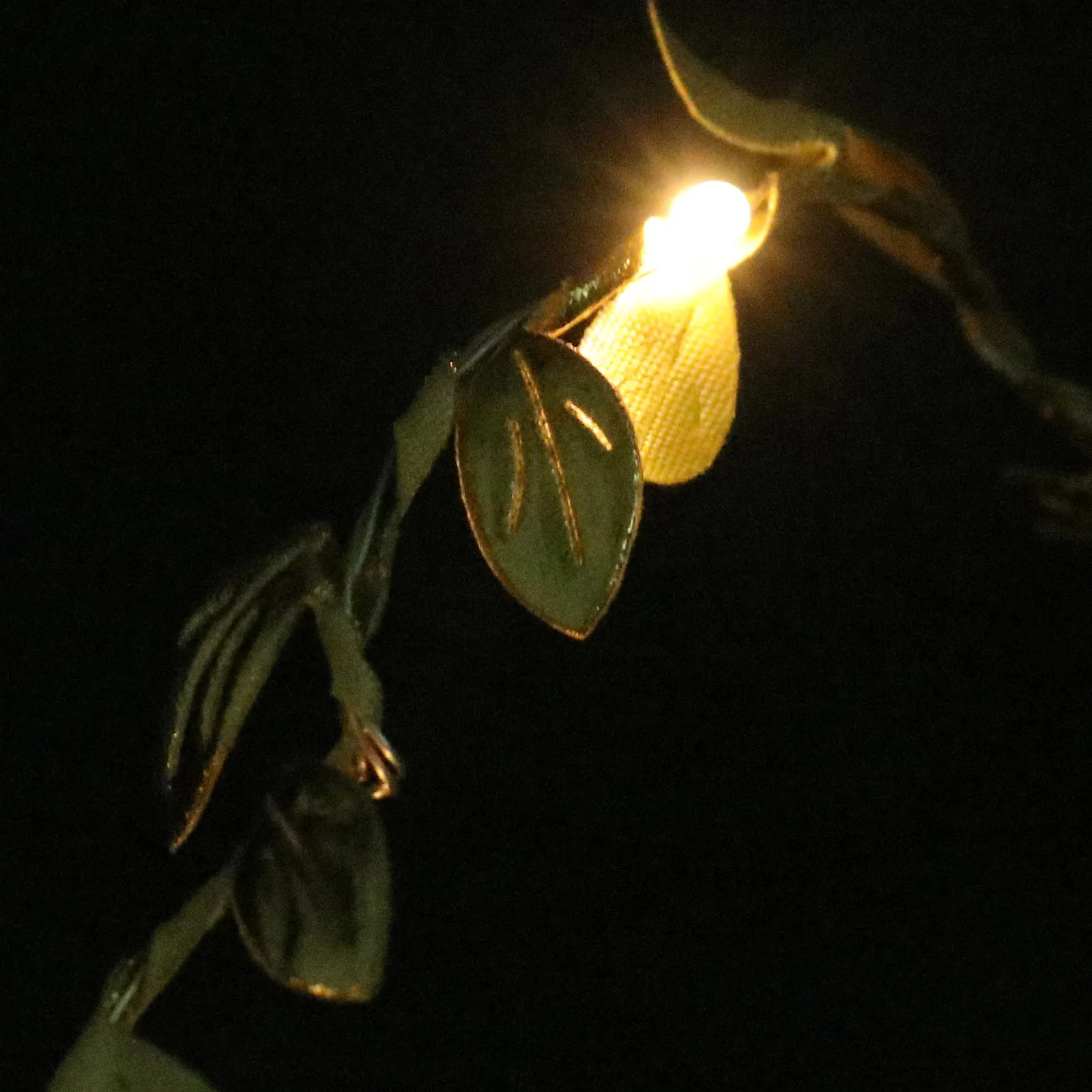 

Christmas LED Lights Garland Operated Rattan String Yard Fence Garden Decor Golden Lightweight Holiday