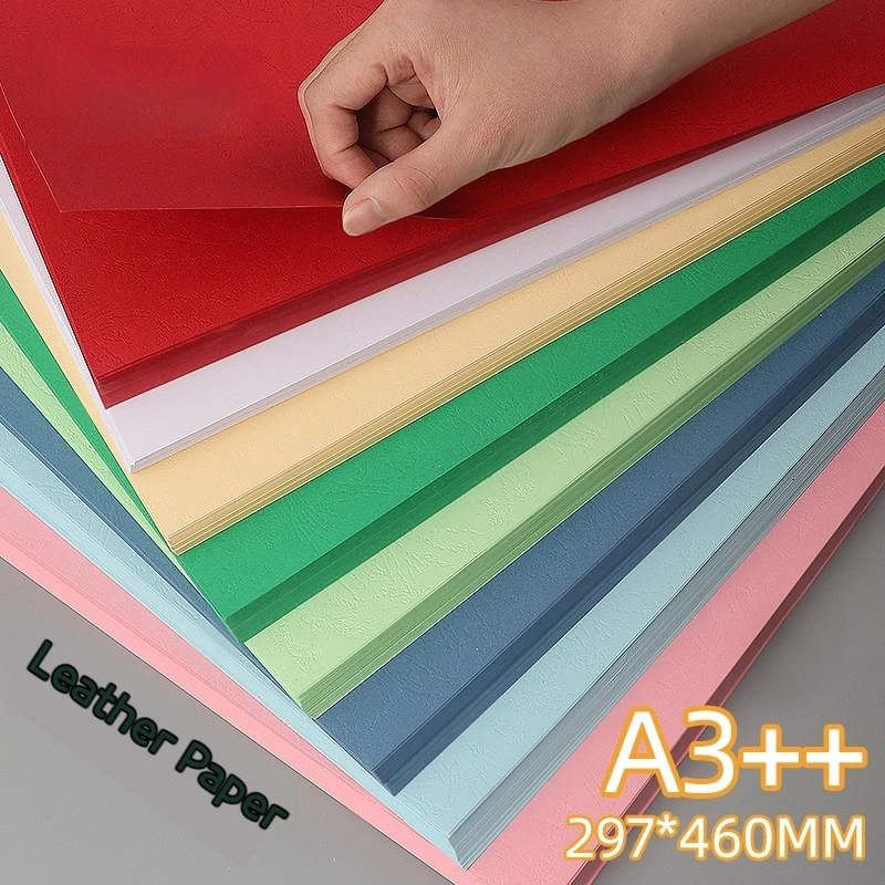 

A3++goodall Leather Grain Paper Color Cover Paper Thick Cardboard Book Document Paper Printable Patterned Cloud Colored Paper