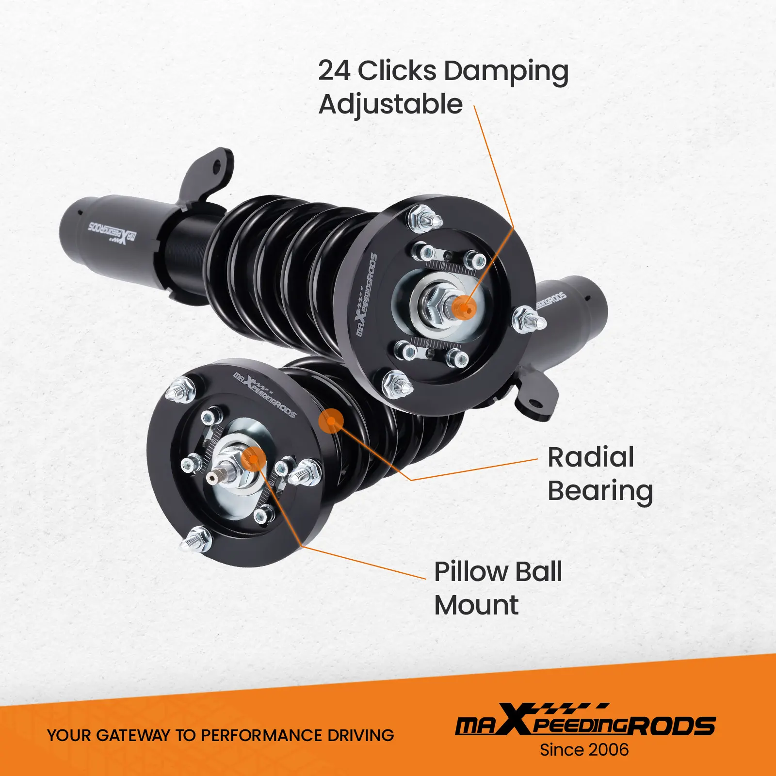 Complete Suspension Coilover for BMW E46 Saloon Convertible Coupe 318d 320d 330d Shock Absorbers Springs Suspension