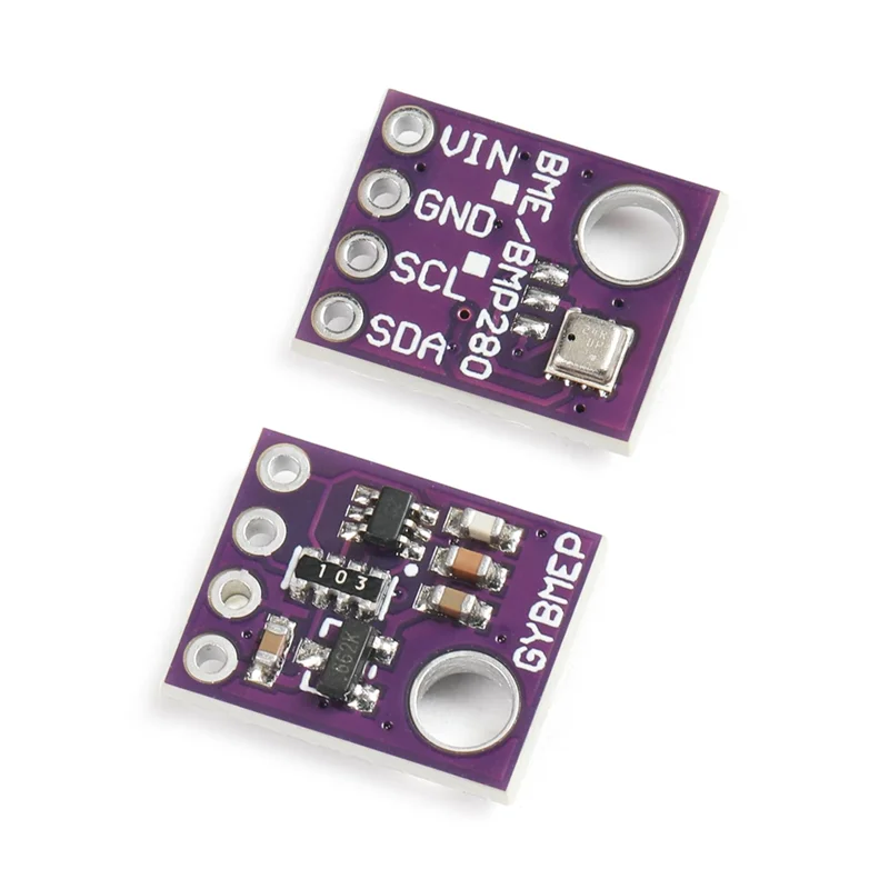 AA60-SPI Интерфейс I2C BME280 5 В Сенсорный модуль 2 шт. Обнаружение атмосферного давления Температура и влажность GY-BME280 Breakout