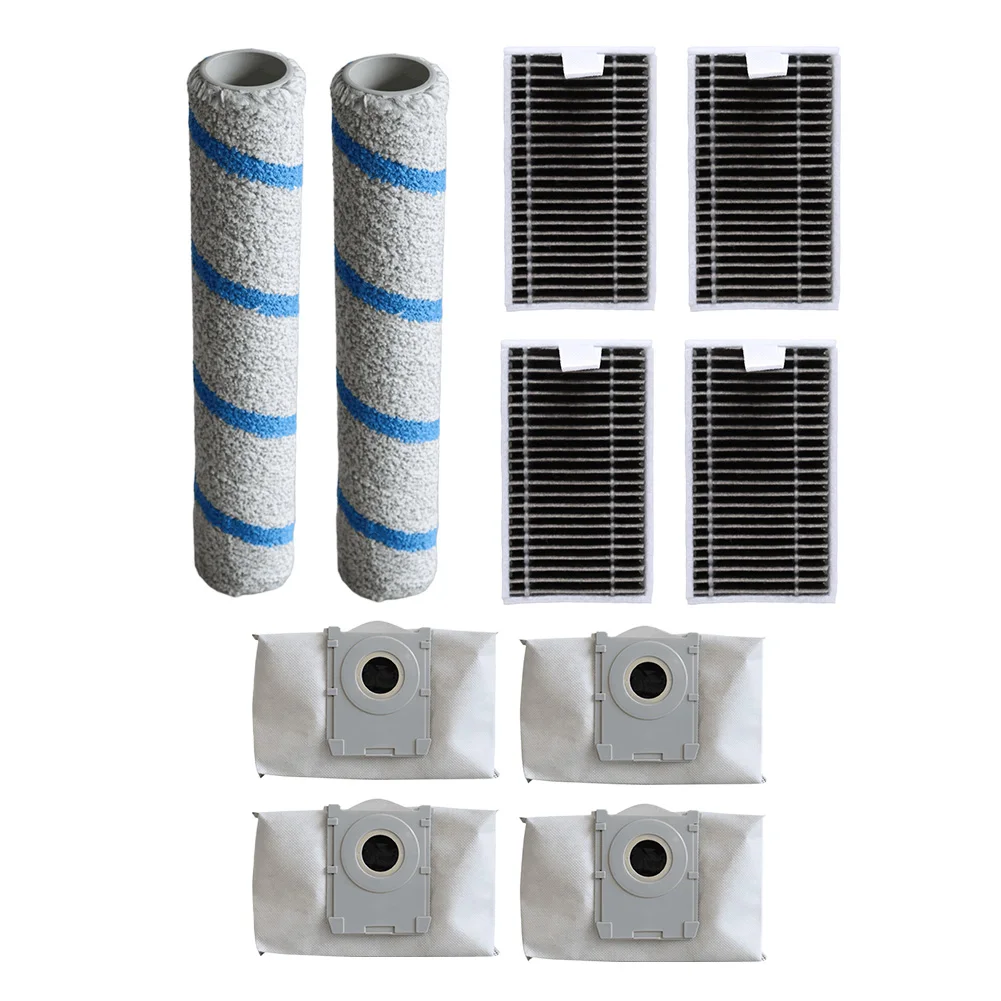 For Ecovacs T90 Pro For Omni and T90 For Omni Compatible Vacuum Maintenance Kit Featuring Brush Roller Dust Bag and HEPA Filter