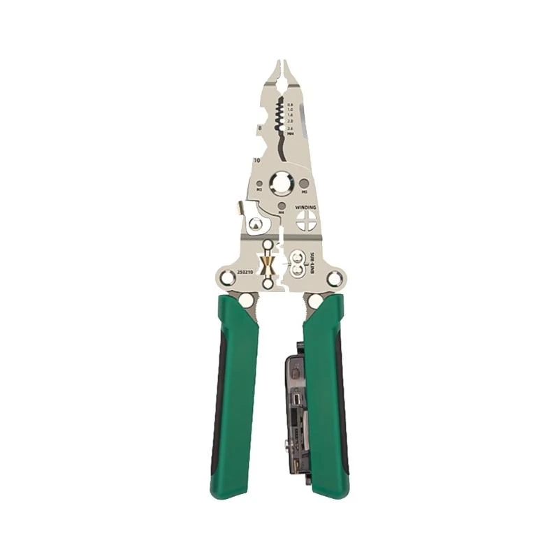 

Accurate Wire Strippers Cutter with Integrated Tester Nonslip Handle Repair Tool for Safe Electrical Work .Q0KF