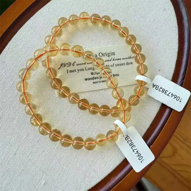 

Натуральный бразильский браслет произвольной формы из бисера, женский энергетический бисер, рейки, исцеляющий браслет, ювелирные изделия, праздничный подарок, 1 шт., 7/8,5 мм