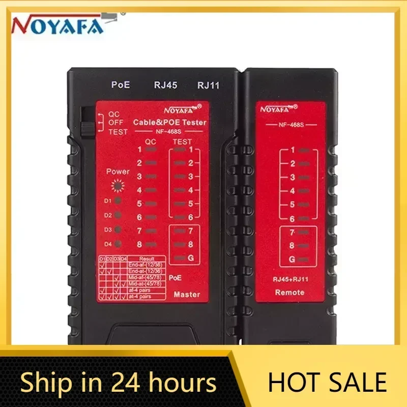 Noyafa NF-468S Network Cable Tester RJ45 RJ11 Ethernet Telephone BNC HDMI Locating Repair Tool for Switches Cable Tracker