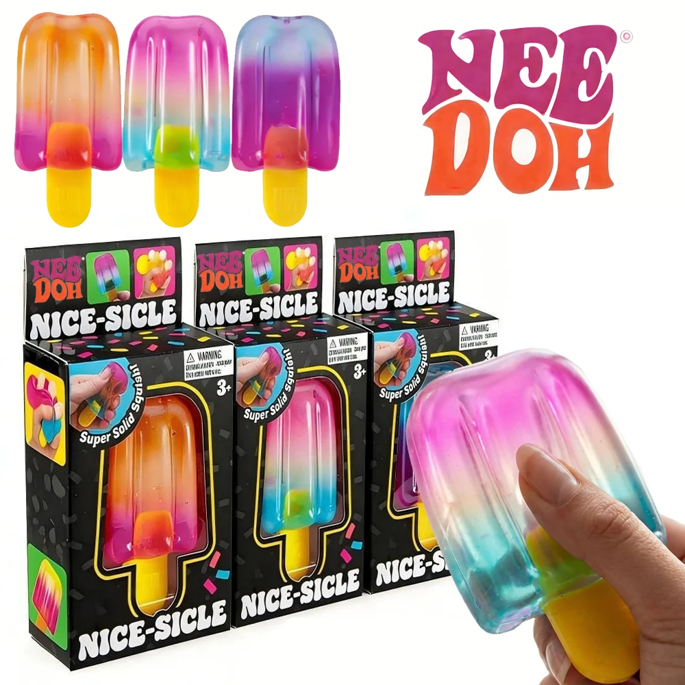 NUEVO y popular Schylling Needoh Nice Cube Sensorial Nice-Sicle Cubo Antiestrés y Antiansiedad para la Concentración y Alivio del TDAH