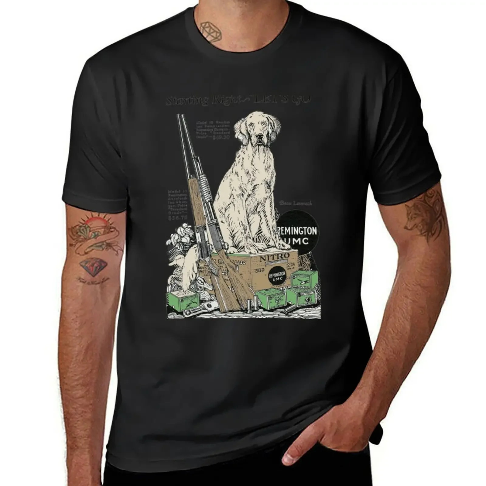 1928 Remington. The Hunters Favored Ammo T-Shirt customizeds graphic t shirt vintage heavyweights plus size tops men tshirt