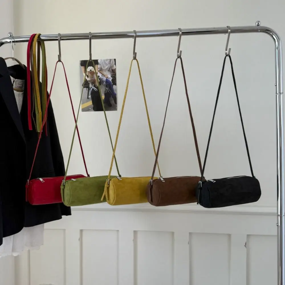 

Shoulder Bag Suede Pillow Handbag Handbag Candy Color Slouchy Hobo Bags Korean Style Large Capacity Solid Color Tote Bag Summer