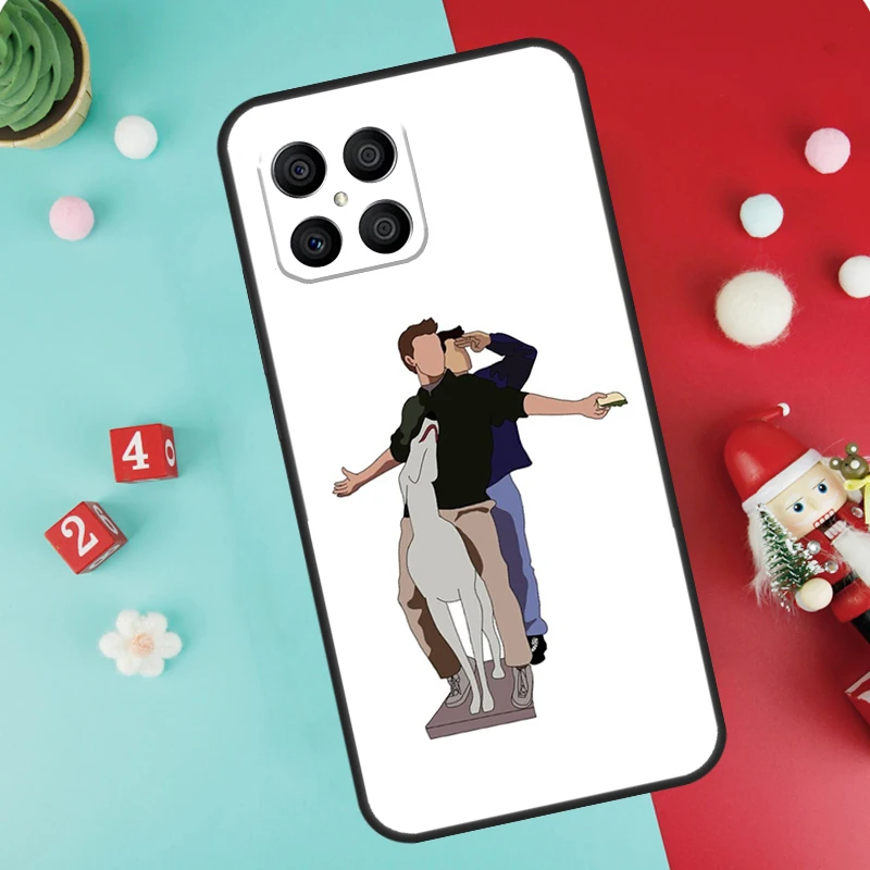 Friends Chandler And Joey Case For Huawei P40 Lite P20 P30 P50 Pro P Smart 2021 Nova 5T Honor X8 X7 X9 50 70 Cover