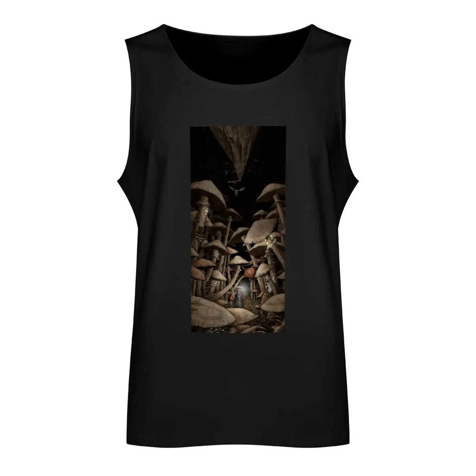 Fungus Forest Tank Top Body man cotton t-shirts man