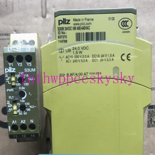 

1pcs Brand New Safety Monitoring Relay S3um 24vdc Um 400/440vac 837270 Brand New Original Spot Plc