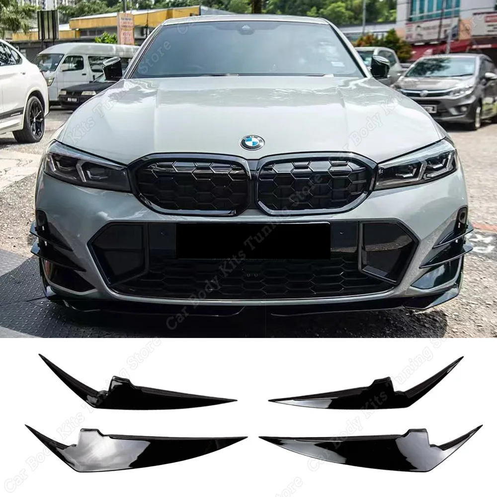 

Для BMW 3 серии G20 G21 M-Sport 320i 330i M340i M340d 2022-ON LCI Автоматический передний бампер, накладки на губу, сплиттер, наборы отделки ABS