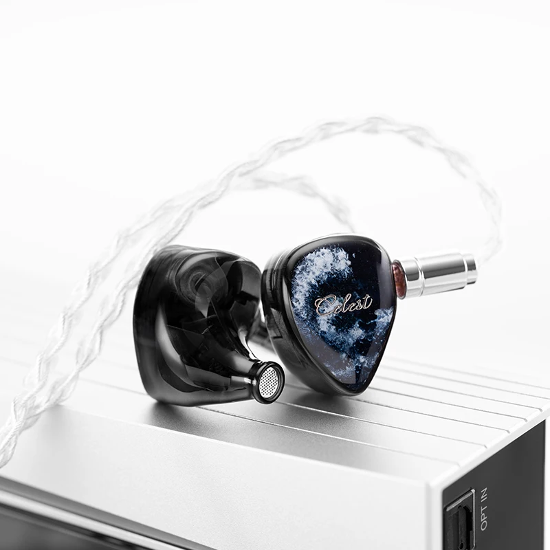 Kinera Celest Relentless 1DD+6BA In-Ear Monitor Earphones Hybrid Monitor Wired Hybrid Headphone 3.5mm+4.4mm Interchangeable Cabl