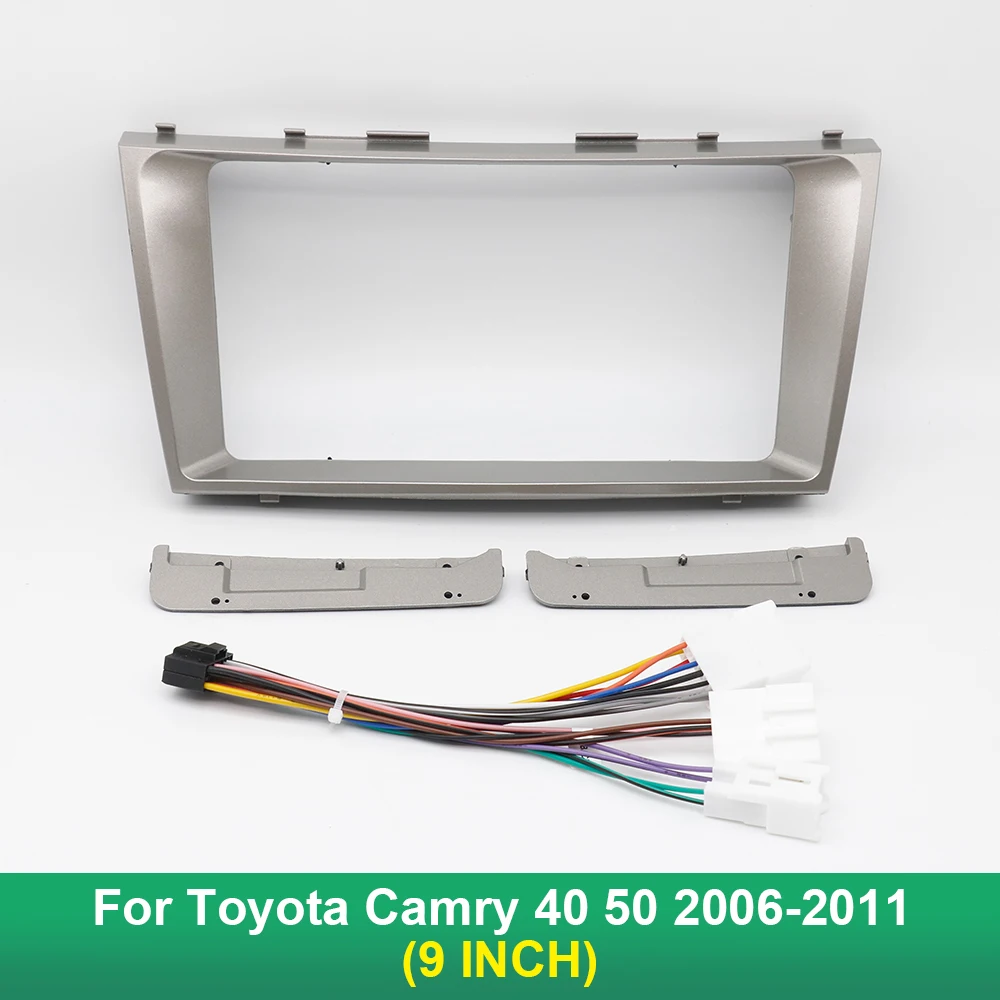 9 inch Car Radio Fascia Panel for Toyota Camry 40 50 2006-2011 stereo dash Frame