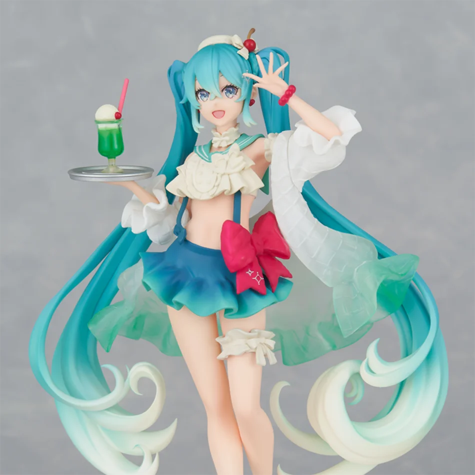 Nuevo Hatsune Miku figura de Anime juguetes figura creativa SweetSweets MIKU Kawaii dibujos animados PVC figura de acción modelo muñecas regalo de cumpleaños