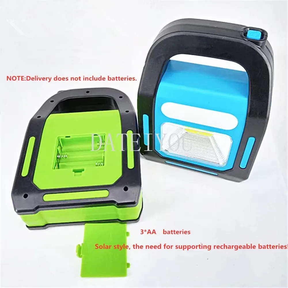 COB Working Emergency Light Mobile Lantern Solar Powered USB Rechargeable Outdoor Camping Lamp Flashlight