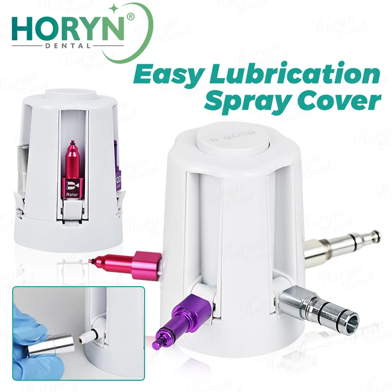 Horyn Dental Portable Handpiece Lubrication Machine Care Spray Oil Maintenance Universal 5 Nozzles for Dental Handpiece