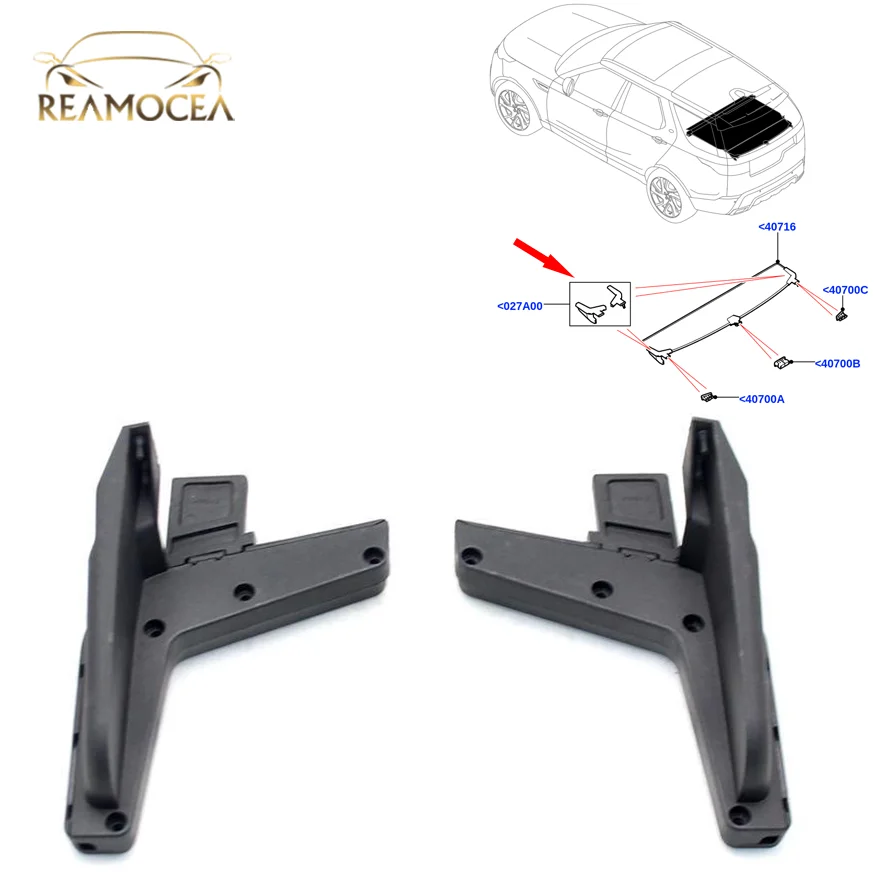 Reamocea 1Pc Rear Trunk Cover Luggage Partitions Curtain Buckle Clip LR154794 Fit for Land Rover Discovery 5 (L462) 2017-