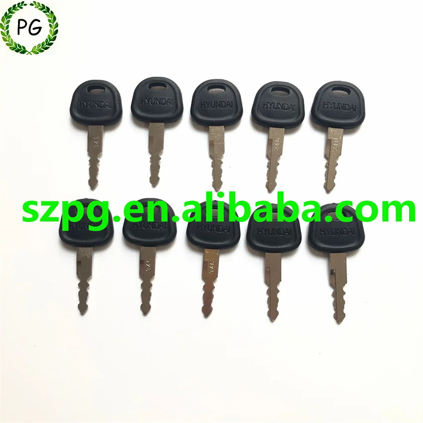 

10PCS HD60 Key For Hyundai Excavator Ignition Key 21N4-10400K