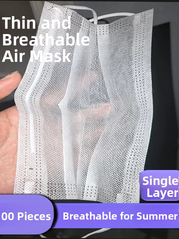 Disposable Breathable Summer Thin Layer Mask Single Double Layer Non-Woven Fabric for Dining And Drinking Sunscreen Dustproof