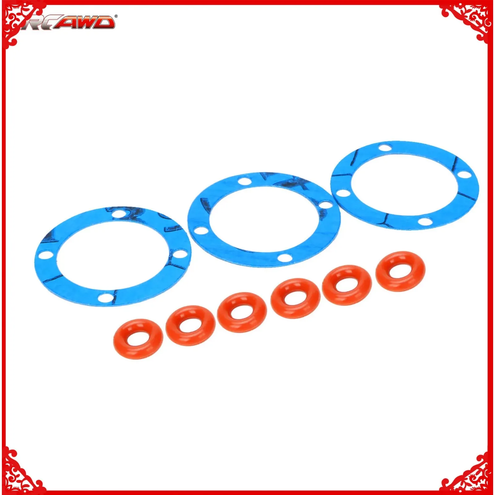 RCAWD 3Pcs Outdrive O-rings and Diff Gaskets for 1/8 Losi LMT RC car Upgrades parts