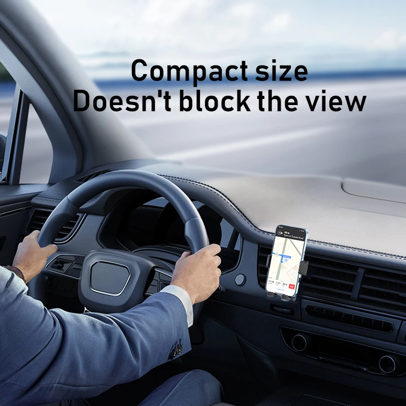 ユニバーサル重力自動車電話ホルダーマウント、スマートフォンブラケット、モバイルスタンド、セル、車のGPSサポート、iPhone、Xiaomi、Samsung