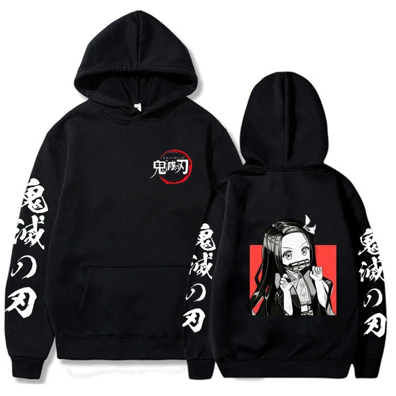 

Demon Slayer Anime ‌ Kamado Nezuko Pattern Men Hoodies Comfortable Unisex Oversized Autumn and Winter Sweatshirt Streetwear
