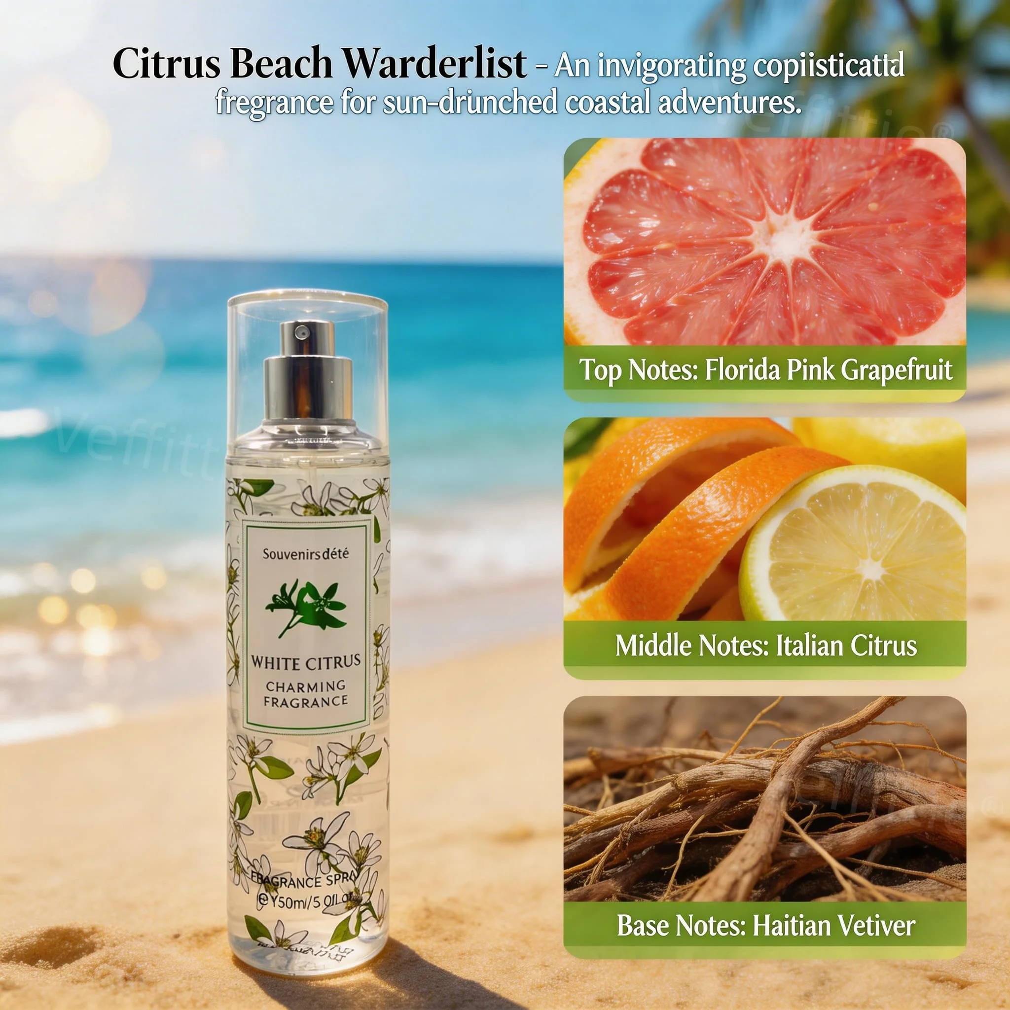 Citrus Tea Elegance Eau de Toilette, Duft nach rosa Grapefruit und Vetiver für Pariser Teemomente, spritzige italienische Zitrusnoten für den Alltag_voghion.com