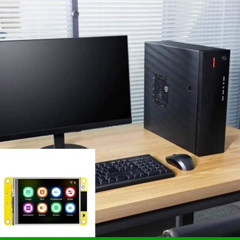 U55C ESP32 LVGL WiFi & Development Board 2.4 "240x320 Layar tampilan pintar 2.4inch LCD TFT Modul Kapasitif