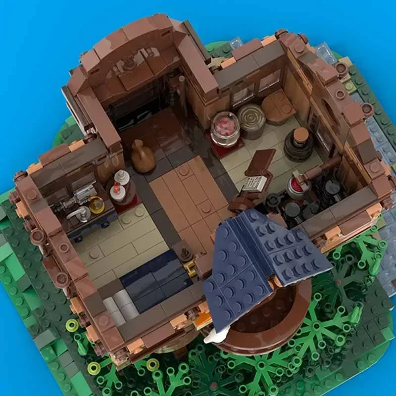 Medieval Street View Model Moc Building Bricks Baba Yaga's Hut Technology Modular Blocks Gifts Christmas Toys DIY Sets Assembly