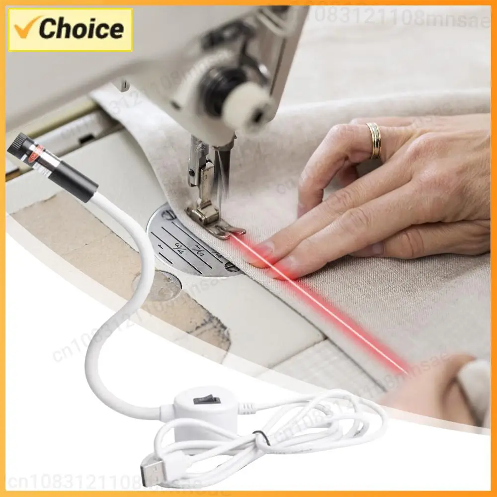 Magnetic Positioning Quilting Light with Adjustable Dot/Straight Line/Crosshair Light Hands-Free Precision for Precise Stitching