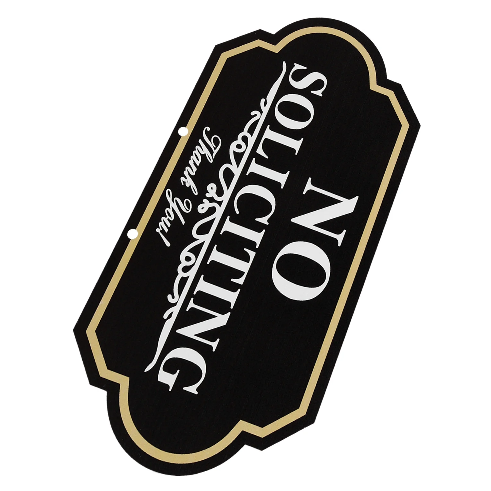 

No Soliciting Metal Front Door Sign For Home Office Yard Outdoor Clear Lettering Privacy Warning Traffic Safety Sign