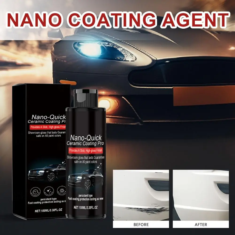 Nano-Beschichtungsmittel, schnelle Beschichtungsreparatur, hydrophobe, staubdichte Glasbeschichtung für Autolackschutz, langanhaltender Glanz, 100 ml – Detail 4