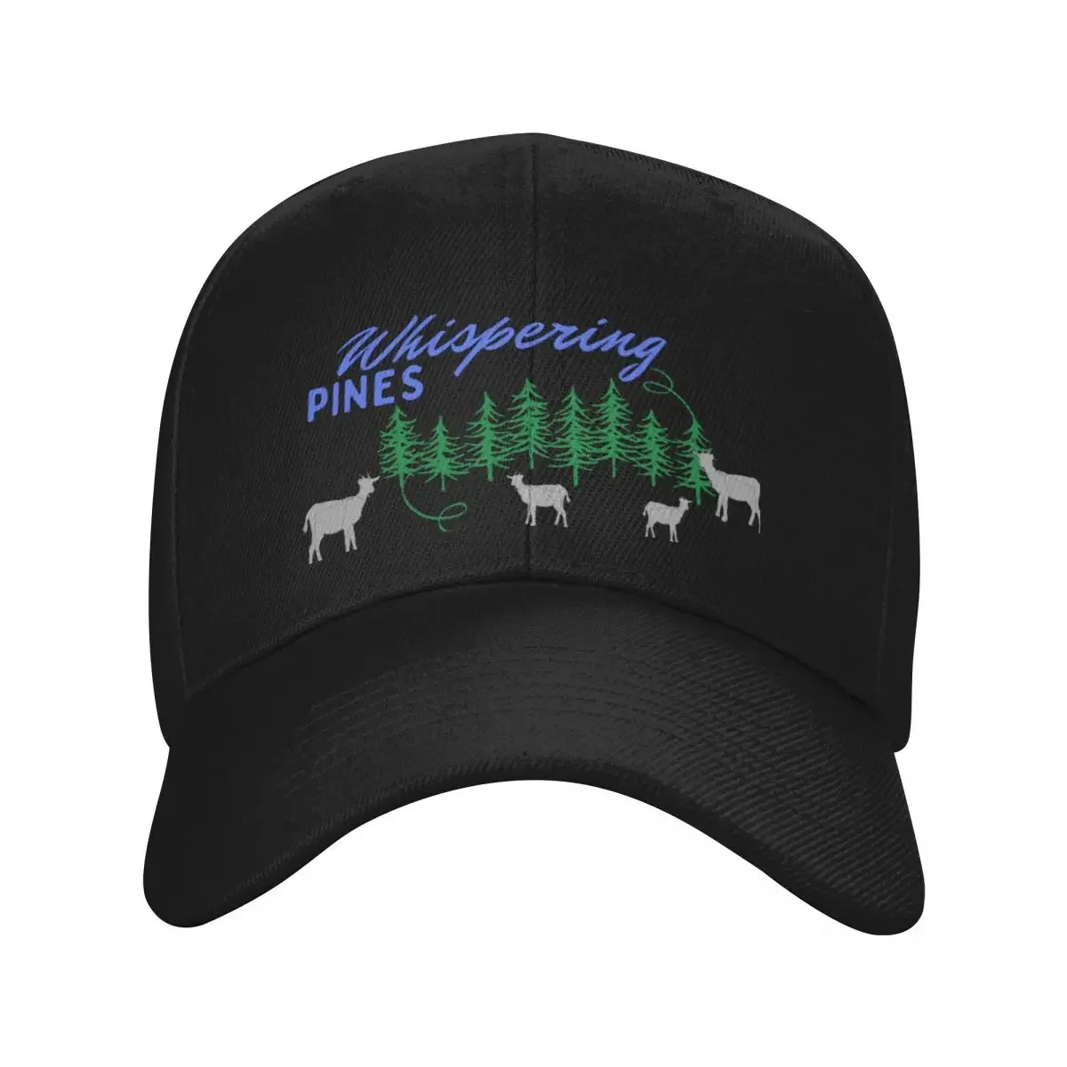 

Whispering Pines Working Ranch with Goats Blue gray Baseball Cap New In Hat hiking hat Men Luxury Brand Women's