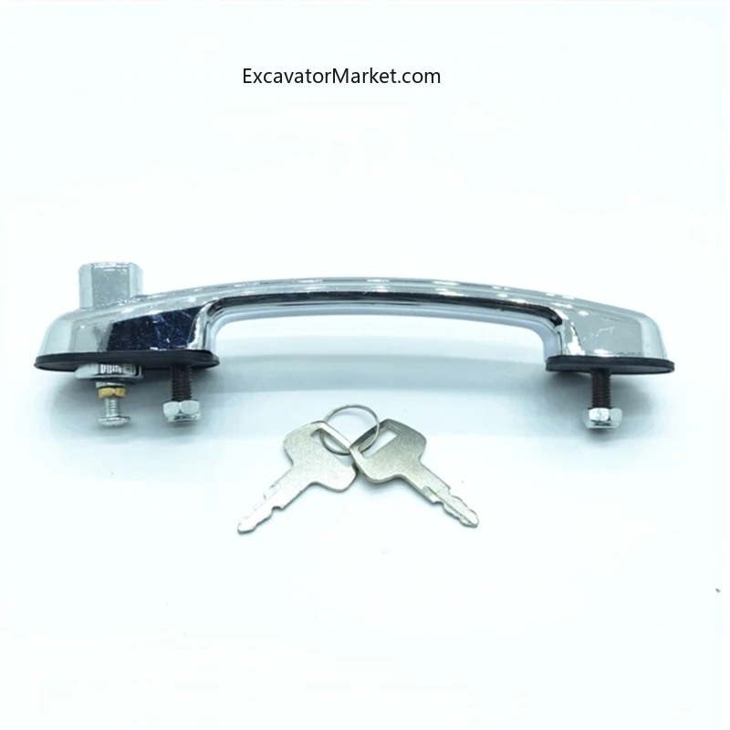 Hyundai R60-7 Excavator Accessories Cab Door Lock Assembly Outer Handle Outer Handle High-Quality Excavator Parts