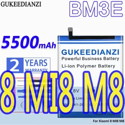 GUKEEDIANZI BN32 BM3E for Xiaomi Mi 8 Mi8 M8 Real  4000 / 5500mAhHigh Quality Replacement Battery + NO