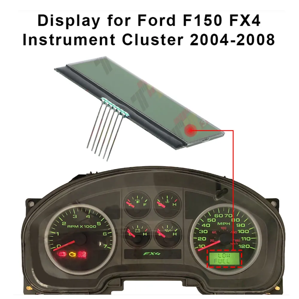 

LCD Display for Ford F150 FX4 FX2 XLT XL STX Instrument Gauge Cluster