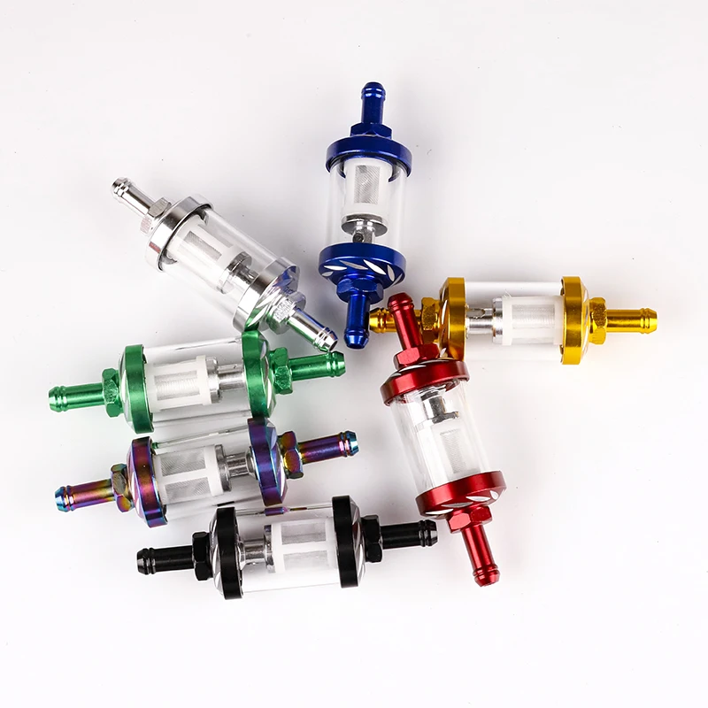 فلتر الوقود العالمي للدراجات النارية ATV، فلتر قابل للغسل لخطوط الوقود البنزين، متوافق مع الدراجات النارية ومركبات ATV 50CC-500CC #3