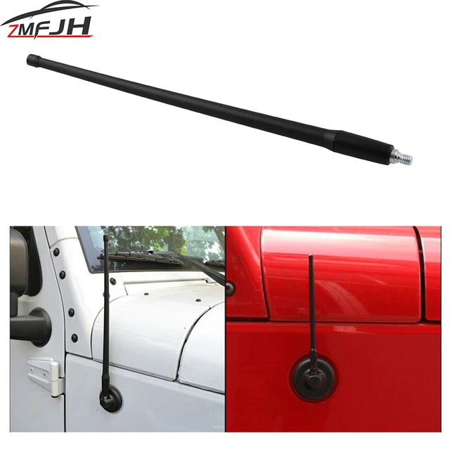 Antena radiowa Reflex 13" AM FM do Jeep Wrangler JK JL 2007 2008 2009 2010 2011 2012 2013 2014 2015 2016 2017 2018 Rugged Ridge