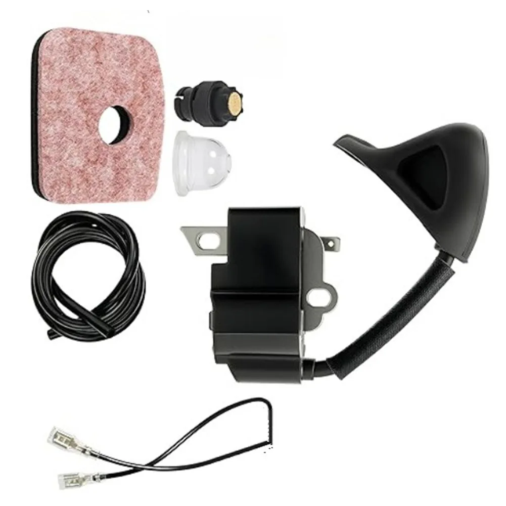 Black BG56 Ignition Coil Complete Tune-up Components Replacement Air Filter Included For Leaf Blower Maintenance Fit For BG56