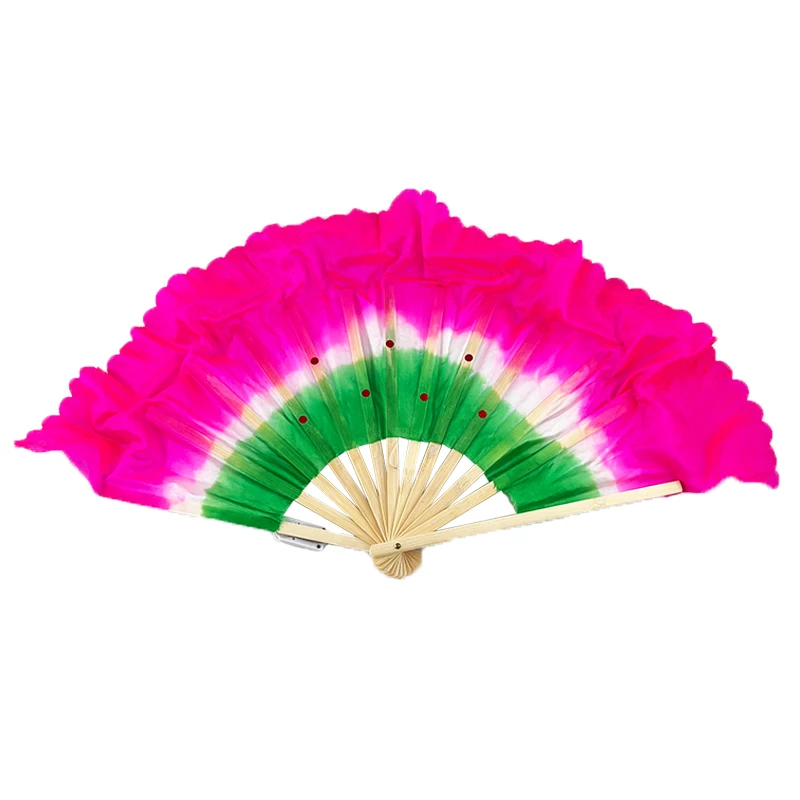 Festival Party Supplies Glow LED Props Luminous Folding Fan Girls Women Dance Costume Props Hand Fan Light Up Performance Show