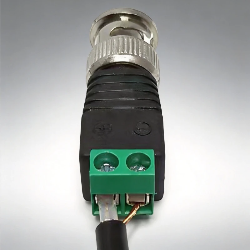  NoSolder BNC Plugs Male Connectors Set for CCTV Camera and Video Equipment Setups
