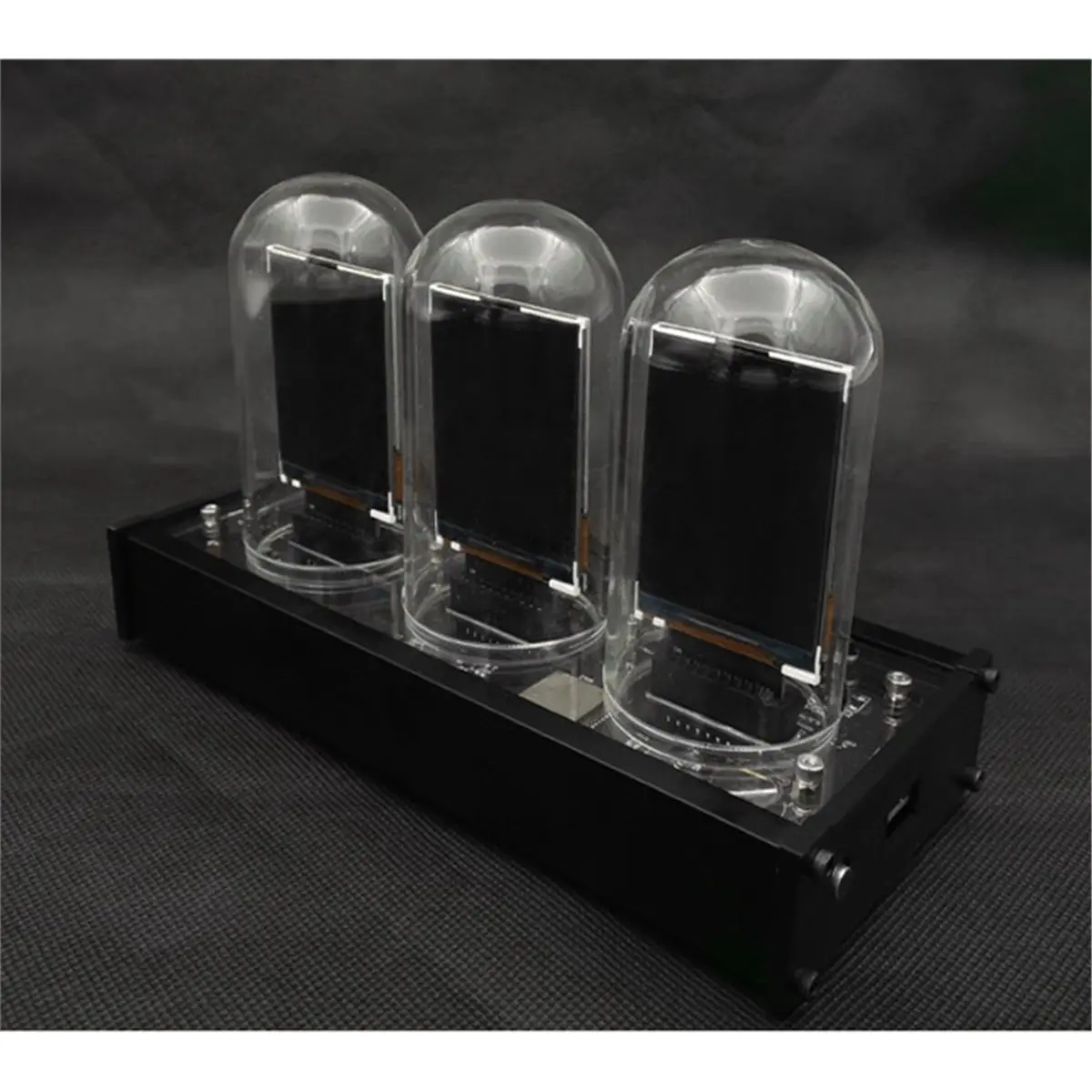 

Аналоговые часы ABAB 2,6 дюйма с лампами Nixie, Wi-Fi, музыкальным спектром, ночником, декор для дома/офиса, ретро-часы с RGB-подсветкой