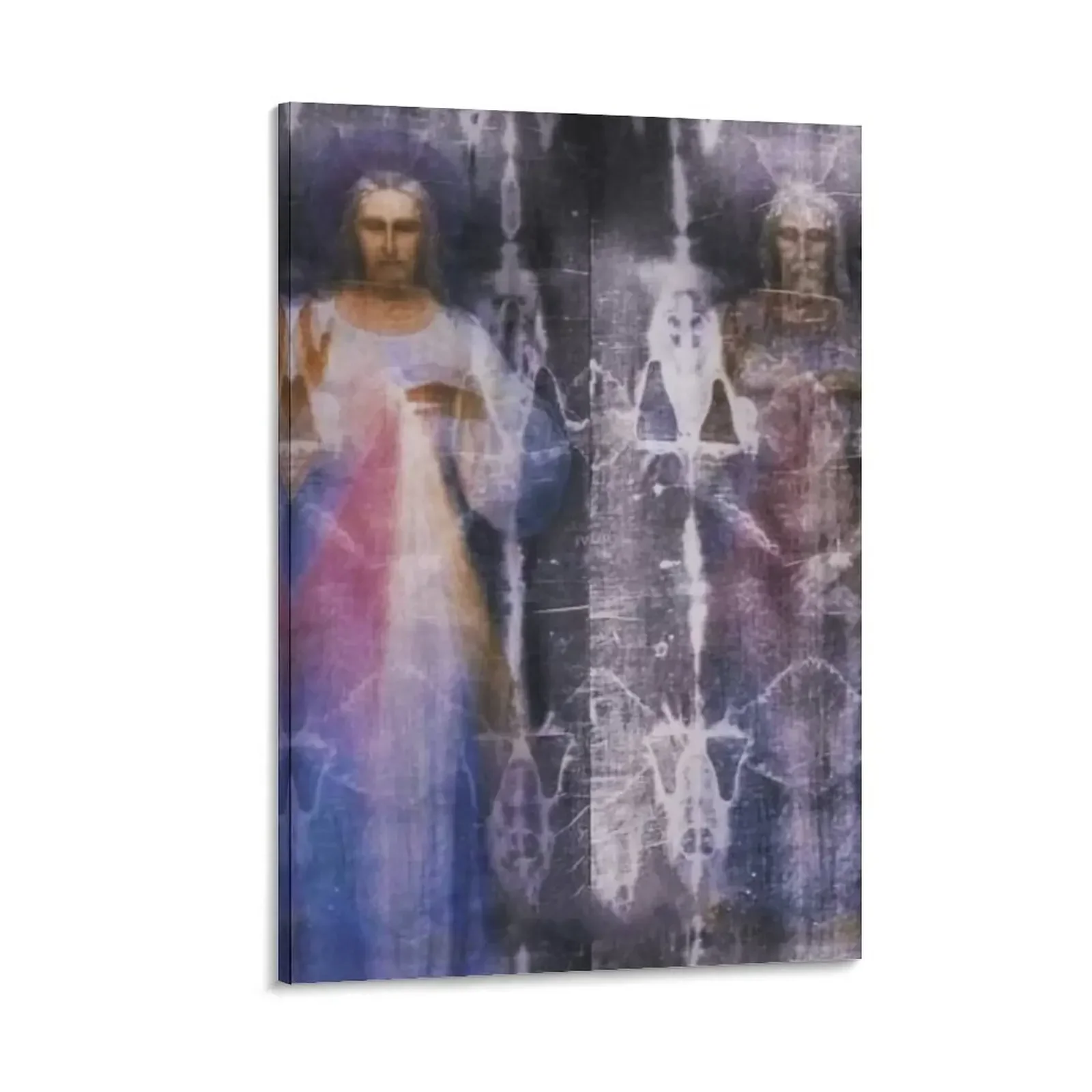 

Shroud of Turin Jesus Christ face Divine Mercy Canvas Painting decorative frames wall room poster anime