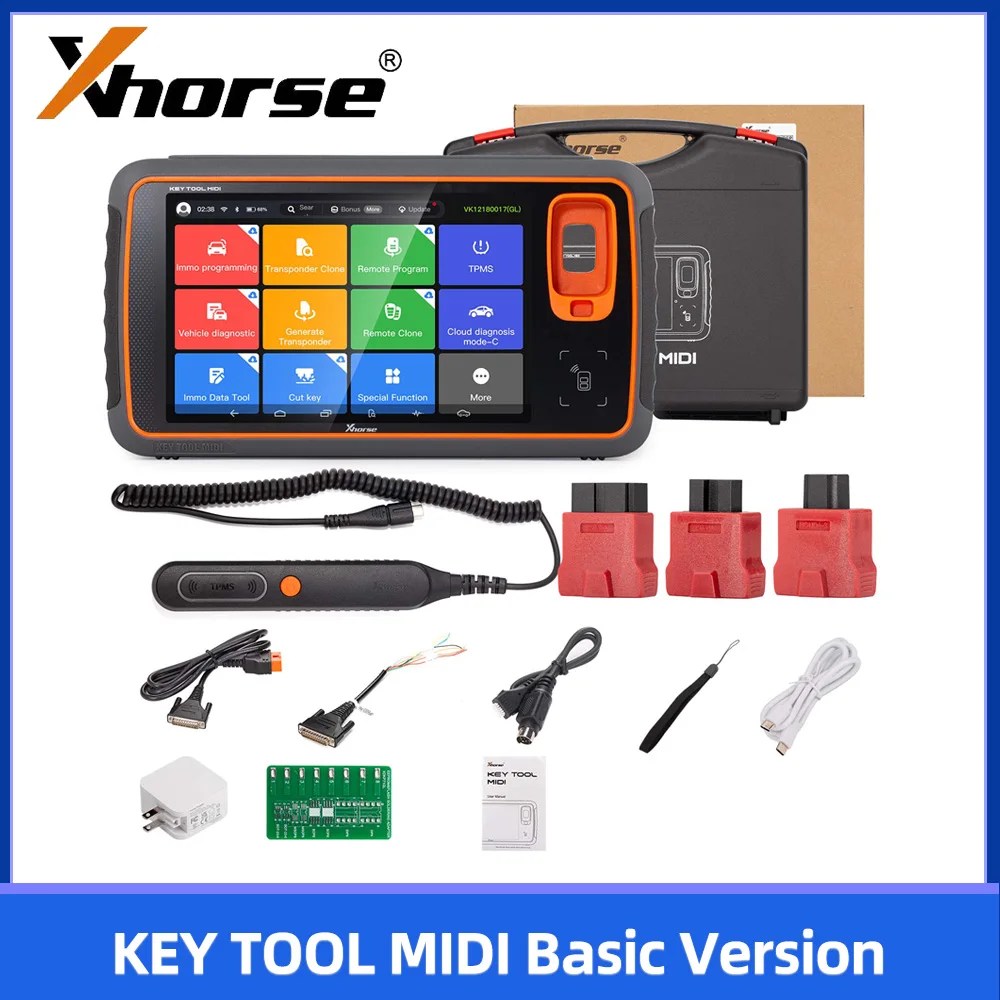 

Xhorse Key Tool MIDI All-in-One IMMO/TPMS/Programming/Diagnostics Tool Basic Version