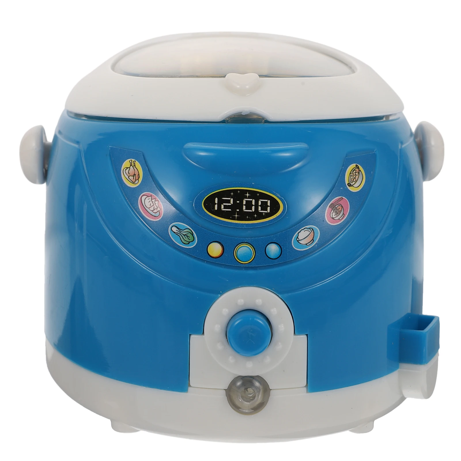 

1Pcs Simulated Mini Rice Cooker Educational Playing House Supply for Kids with Lighting Effect Cultivate Hands-on Ability