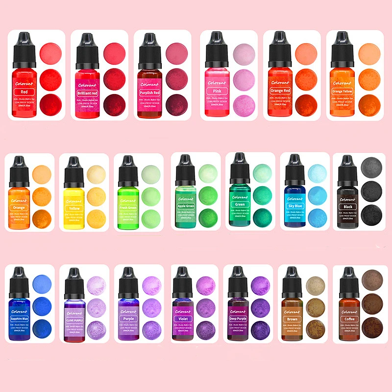

20 Colors Candle Dyes Pigment Aromatherapy Liquid Colorant Pigments DIY Candle Mold Soap Coloring Handmade Crafts Resin Pigment