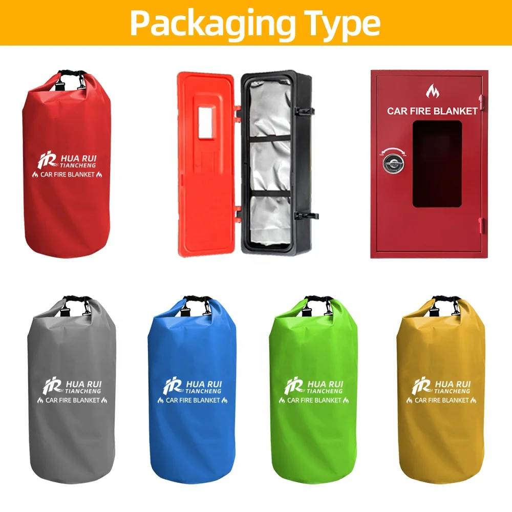 China manufacture quality fiberglass charging stations Electric vehicle car fire blanket image 6