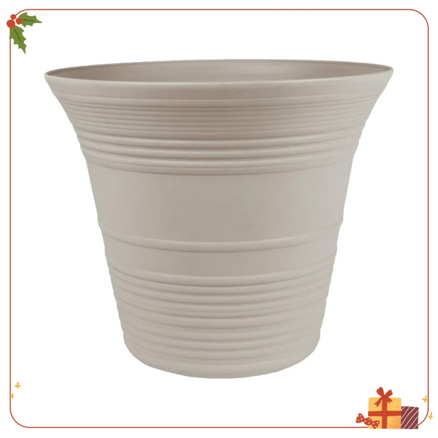 

7" Self-Watering Herb Planter - Lightweight Indoor/Outdoor Cottage Stone Pot